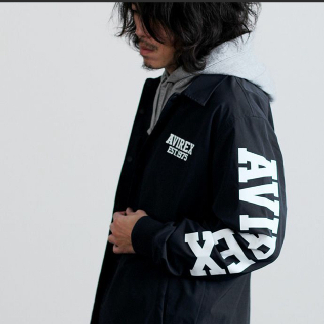 AVIREX - AVIREX コーチジャケット 黒の通販 by シエ口's shop AVIREX - AVIREX コーチジャケット 黒の通販 by シエ口's shop