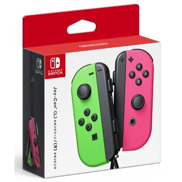 Switch Joy-Con(L) ネオングリーン/(R) ネオンピンク エンタメ/ホビーのゲームソフト/ゲーム機本体(その他)の商品写真