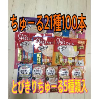 イナバペットフード(いなばペットフード)のチャオちゅーる21種100本(猫)