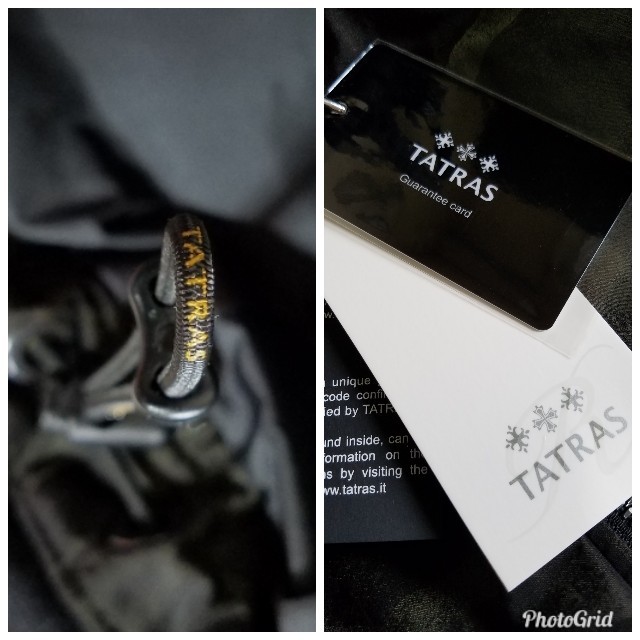 TATRAS(タトラス)の必見!!!!TATRAS【01】RLINEフード脱着可(美品)迷彩BLK素材 メンズのジャケット/アウター(ダウンジャケット)の商品写真