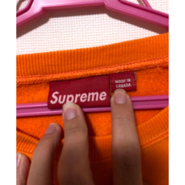 Supreme(シュプリーム)のSupreme シュプリーム スウェット 年代物 オレンジ オーバーサイズ メンズのトップス(スウェット)の商品写真