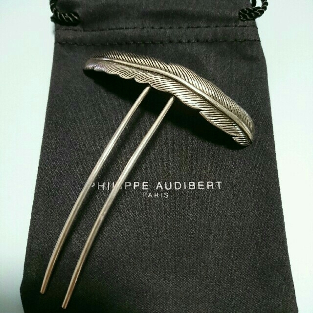 【新品】PHILIPPE AUDIBERT フェザーヘアクリップ ヘアアクセ 1