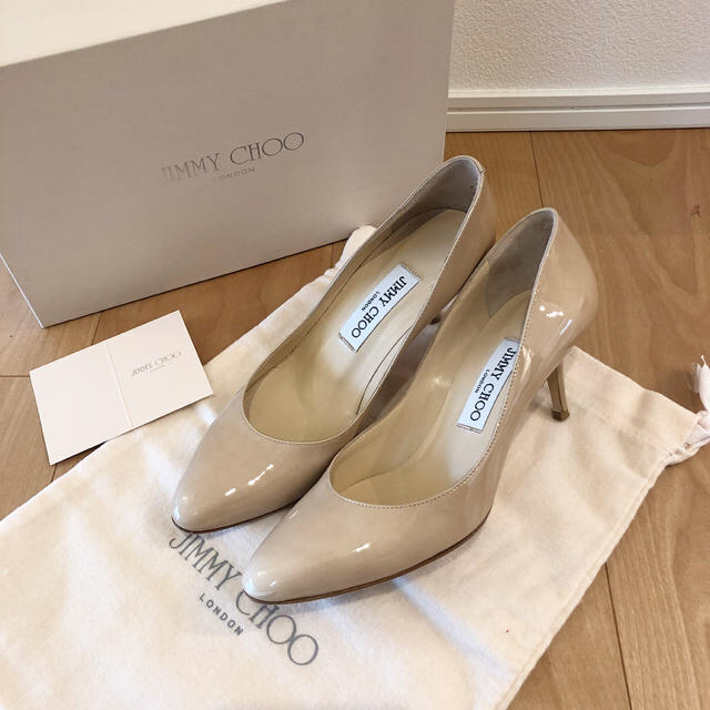 靴/シューズJIMMY CHOO ヌードパンプス 37