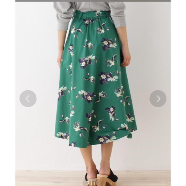 OZOC(オゾック)の花柄 フレアスカート レディースのスカート(ロングスカート)の商品写真
