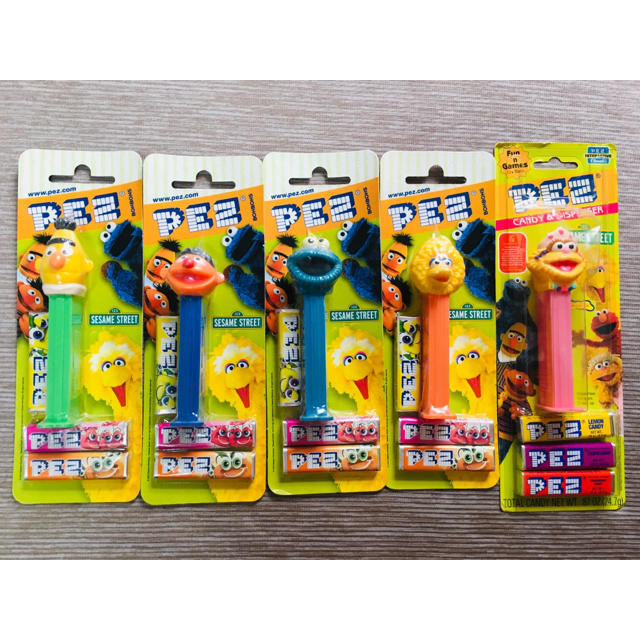 SESAME STREET(セサミストリート)のセサミストリートPEZ  5点セット エンタメ/ホビーのおもちゃ/ぬいぐるみ(キャラクターグッズ)の商品写真