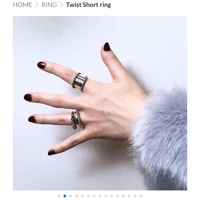 【新品】soierie ソワリー Twist Short ring リング