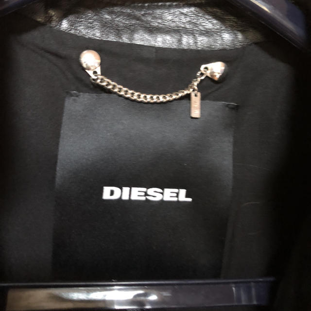 DIESEL(ディーゼル)のディーゼル 羊革 本革 レザー ライダース ジャケット レディースのジャケット/アウター(ライダースジャケット)の商品写真