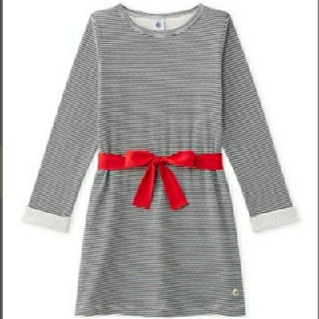 PETIT BATEAU(プチバトー)の【新品】プチバトー チュビックミラレワンピース  4ans キッズ/ベビー/マタニティのキッズ服女の子用(90cm~)(ワンピース)の商品写真