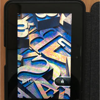 アイパッド(iPad)のkindle fireHD16GB ケース付 タブレット(タブレット)