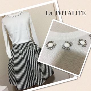 ラトータリテ(La TOTALITE)の新品La TOTALITEビジューニット(ニット/セーター)