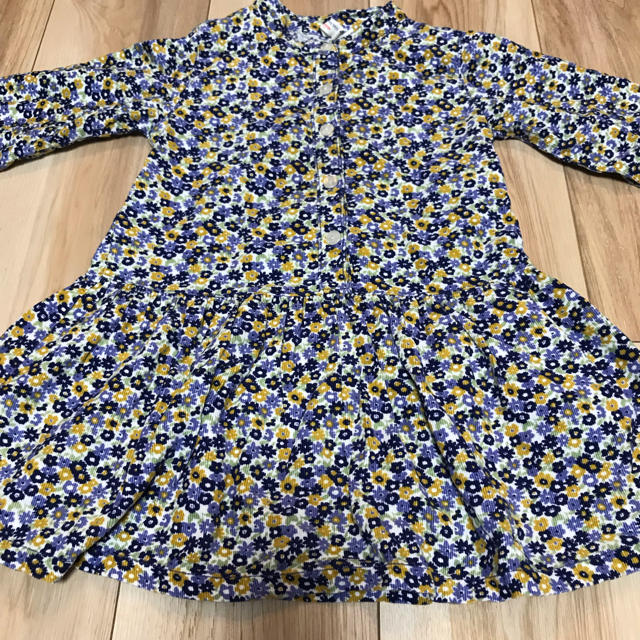 LAGOM(ラーゴム)の花柄 ワンピース キッズ/ベビー/マタニティのベビー服(~85cm)(ワンピース)の商品写真