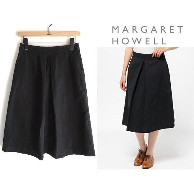 MARGARET HOWELL(マーガレットハウエル)の定価29160円 マーガレットハウエル コットンリネンツイルスカート Ⅰ 日本製 レディースのスカート(ひざ丈スカート)の商品写真