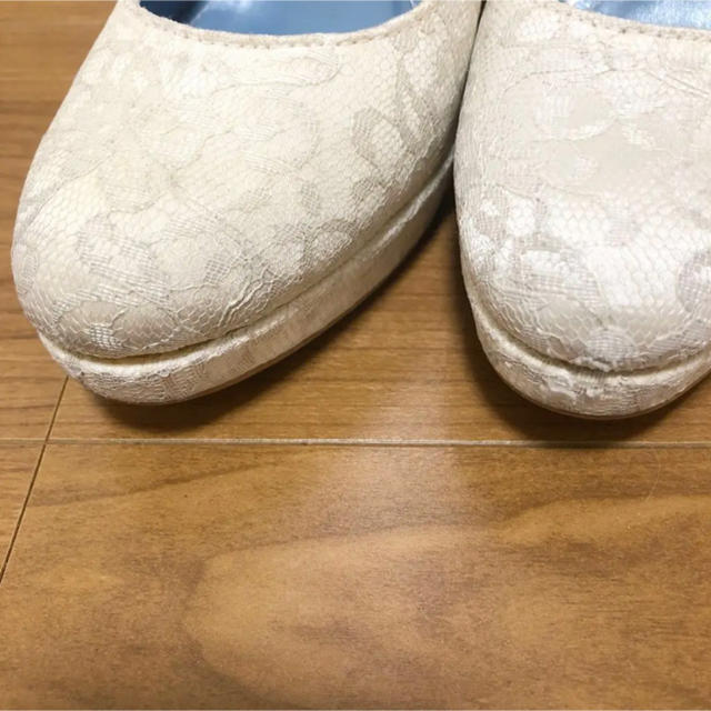 ぽん様専用 ベニル レース クローズトゥ 23.5cm 36 レディースの靴/シューズ(ハイヒール/パンプス)の商品写真