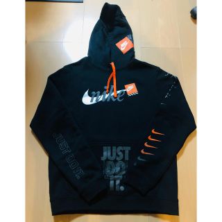 ナイキ(NIKE)のNIKE JUST DO IT パーカー ブラック(パーカー)