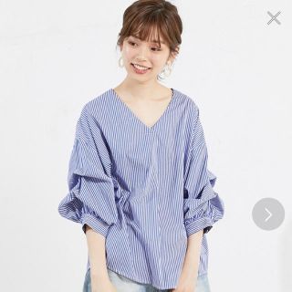 ナチュラルクチュール(natural couture)のnatural couture ストライプシャツ(シャツ/ブラウス(長袖/七分))