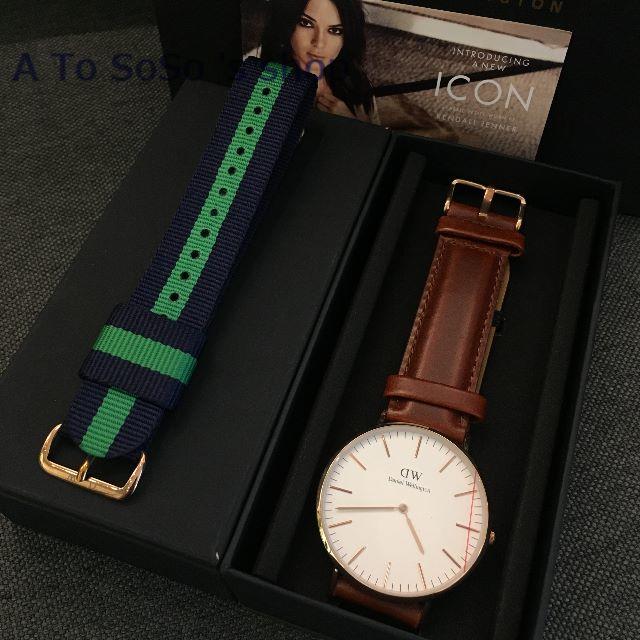 Daniel Wellington(ダニエルウェリントン)の期間限定お値下DW　時計とベルト　ST MAWESとCAMBRIDGE　メンズ用 メンズの時計(腕時計(アナログ))の商品写真