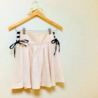 マジェスティックレゴン(MAJESTIC LEGON)の編み上げりぼん ♡ skirt(ミニスカート)