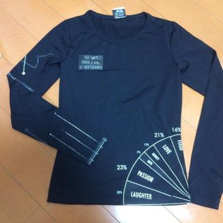 モスキーノ(MOSCHINO)のモスキーノのTシャツ 黒(Tシャツ(長袖/七分))