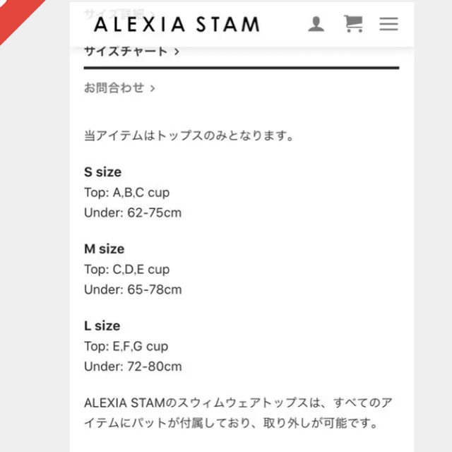 ALEXIA STAM(アリシアスタン)のALEXIA STAM レディースの水着/浴衣(水着)の商品写真