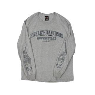 ハーレーダビッドソン(Harley Davidson)の古着 長袖tシャツ ロンt ハーレーダビッドソン 袖プリ ロンt(Tシャツ/カットソー(七分/長袖))