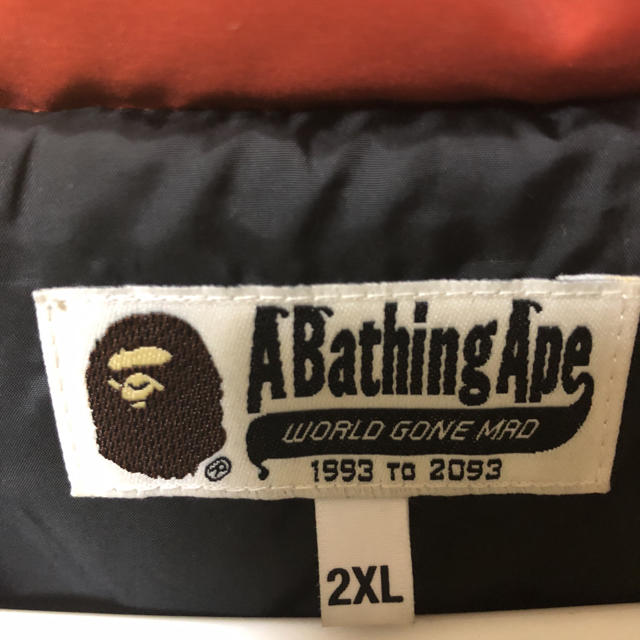 A BATHING APE オレンジカモ ダウンジャケット ジャケット