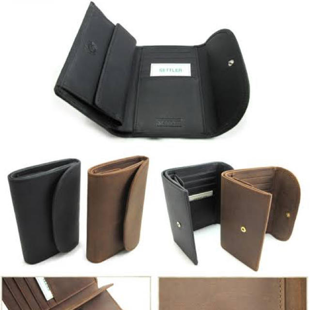 セトラー SETTLER 財布 三つ折り ブラックの通販 by kinako｜ラクマ