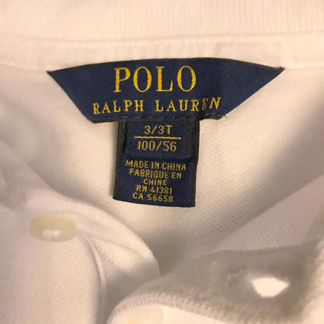 POLO RALPH LAUREN(ポロラルフローレン)の【Non様】ラルフローレン 長袖 ポロシャツ 3T 100cm キッズ/ベビー/マタニティのキッズ服女の子用(90cm~)(Tシャツ/カットソー)の商品写真