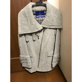 バーバリーブルーレーベル(BURBERRY BLUE LABEL)のききららさまバーバリー ブルーレーベル 36 グレー コート (ロングコート)