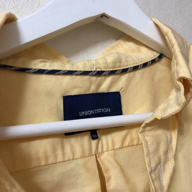 UNION STATION(ユニオンステーション)の古着 シャツ 黄色 レディースのトップス(シャツ/ブラウス(長袖/七分))の商品写真