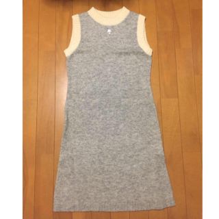 クレージュ(Courreges)のCourreges ニットワンピ 新品✨(ひざ丈ワンピース)