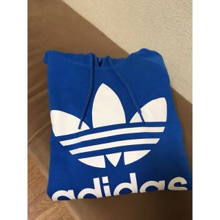 アディダス(adidas)のadidas パーカー ブルー(パーカー)