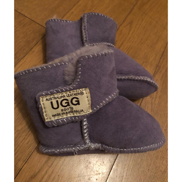 UGG(アグ)のBaby UGG ムートンブーツ ボア アグ パープル  キッズ/ベビー/マタニティのベビー靴/シューズ(~14cm)(ブーツ)の商品写真