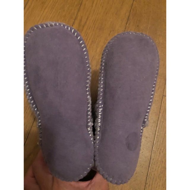 UGG(アグ)のBaby UGG ムートンブーツ ボア アグ パープル  キッズ/ベビー/マタニティのベビー靴/シューズ(~14cm)(ブーツ)の商品写真