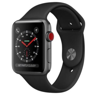 アップルウォッチ(Apple Watch)のApple Watch Series3 42mm セルラーモデル スペースグレー(腕時計(デジタル))