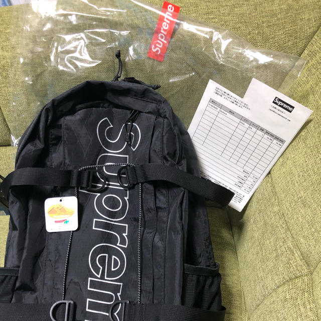 Supreme Backpack black 新品未使用 納品書付きバッグ