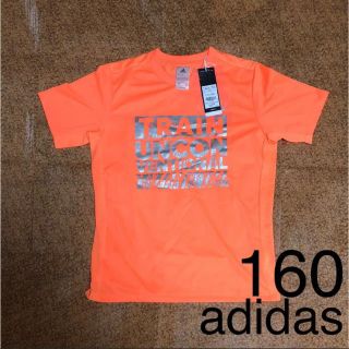 アディダス(adidas)の【160cm】新品 adidas タイポグラフィック Tシャツ(Tシャツ/カットソー)