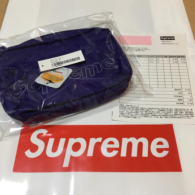 18FW Supreme Shoulder Bag Purple 紫 パープル