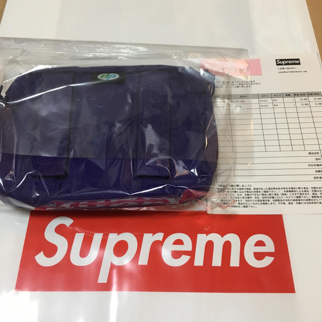 18FW Supreme Shoulder Bag Purple 紫 パープル 1