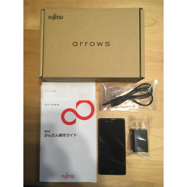 富士通(フジツウ)の【値下げ】富士通 arrows m03 SIMフリー スマホ/家電/カメラのスマートフォン/携帯電話(スマートフォン本体)の商品写真