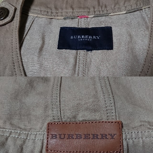BURBERRY(バーバリー)のBURBERRY バーバリー ノーカラー七分袖ジャケット 46(15号) レディースのジャケット/アウター(ノーカラージャケット)の商品写真