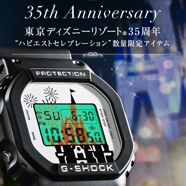 Disney(ディズニー)の最安値 35th ANNIVERSARY Disney G-SHOCK メンズの時計(腕時計(デジタル))の商品写真