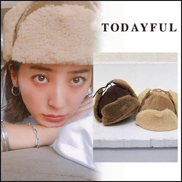 TODAYFUL トゥデイフル LIFE's ボアフライトキャップ 吉田怜香