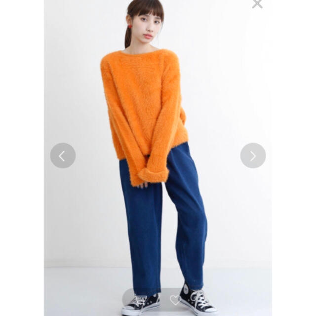 merlot(メルロー)の新品 メルロー merlot フワフワシャギーニット チョコレート レディースのトップス(ニット/セーター)の商品写真