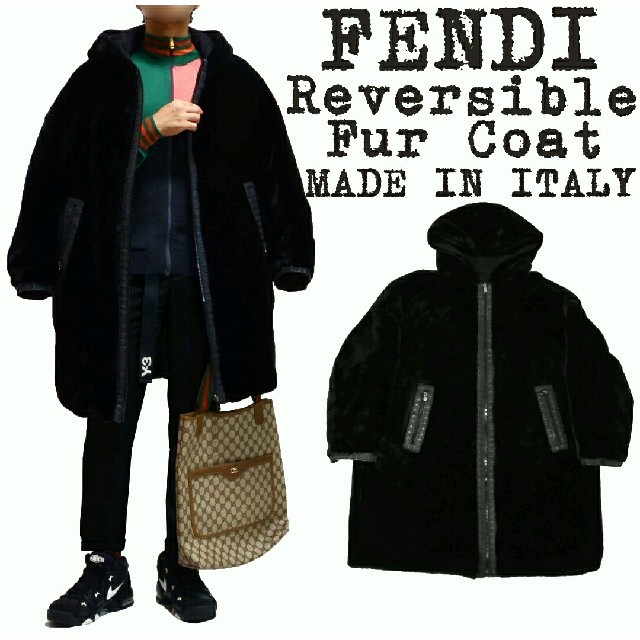 FENDI - ☆定価約￥40万☆FENDI☆ファーコート☆ズッカ柄 