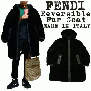 フェンディ FENDI フェイクファー コート