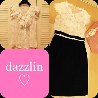 ダズリン(dazzlin)のdazzlin フラワーフリルブラウス(シャツ/ブラウス(半袖/袖なし))