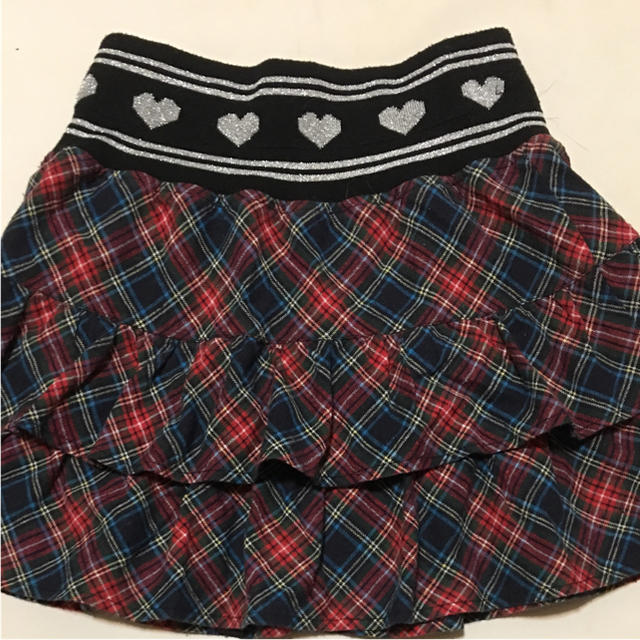 チェックのミニスカート  サイズ150 キッズ/ベビー/マタニティのキッズ服女の子用(90cm~)(その他)の商品写真