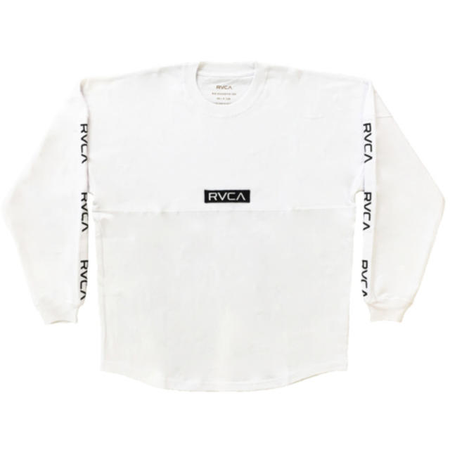 RVCA(ルーカ)の2018FW完売 RVCAテープロゴロンteeタグ付ルーカ ルカ ホワイトM  メンズのトップス(Tシャツ/カットソー(七分/長袖))の商品写真