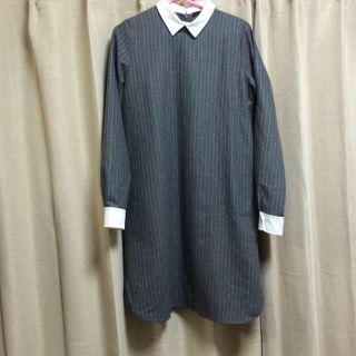 ダブルクローゼット(w closet)のダブクロ ストライプ ワンピース(ひざ丈ワンピース)