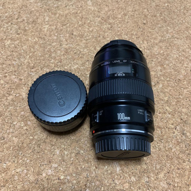 Canon(キヤノン)のEF100mm マクロ f2.8と接写リング スマホ/家電/カメラのカメラ(レンズ(単焦点))の商品写真